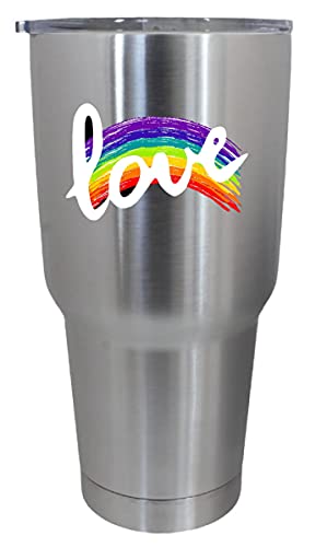 Epic Designs Cup drinkware tumbler sticker - Love gay pride lgbt - cool sticker decal