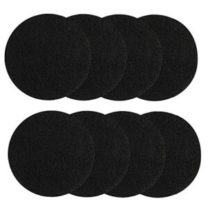 kuuqa 8 pieces compost bin filters for kitchen compost pail replacement charcoal filters, 7.25 inches round