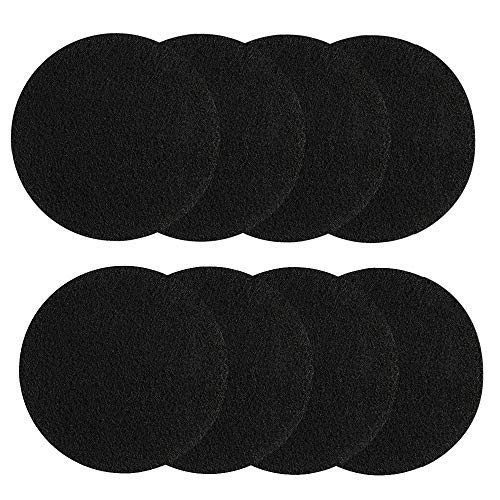 KUUQA 8 Pieces Compost Bin Filters for Kitchen Compost Pail Replacement Charcoal Filters, 7.25 inches Round