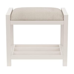 Hillsdale Furniture Amelia, White Vanity Stool