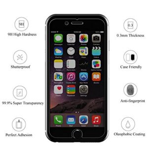 Ailun Privacy Screen Protector for iPhone SE 2020 2nd/2022 3rd Generation, iPhone 8 7 6 6s 3Pack Anti Spy Private Tempered Glass [Black]