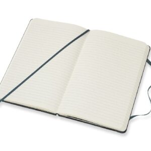 Moleskine Limited Collection Blend Textile Notebook, Hard Cover, Large (5" x 8.25") Ruled/Lined, Camo Green, 240 Pages