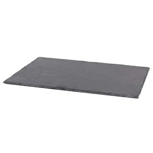 12" x 16" slate charcuterie board (black), by home basics/non-slip cutting board/board for meats, cheeses, and veggies/with chalk included
