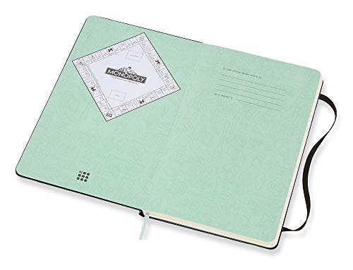 Moleskine Limited Edition Monopoly Notebook, Hard Cover, Large (5" x 8.25") Ruled/Lined, 240 Pages