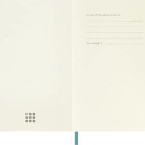 Moleskine Classic Notebook, Soft Cover, Pocket (3.5" x 5.5") Ruled/Lined, Reef Blue, 192 Pages