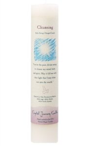 crystal journey cleansing pillar candle, 1 ea