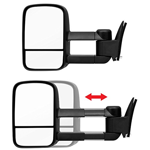 AKKON - For 1988-2000 Chevy CK Series Pickup Truck Extendable Towing Manual Mirrors Both Side Replacement