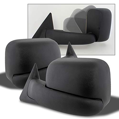 AKKON - For 94-01 Dodge Ram Pickup Truck Extendable Towing Manual Mirrors Left + Right Side Pair Replacement