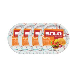solo cup company cup any day paper plates, 10 inch, 220 count