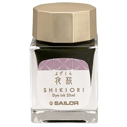 Sailor 13-1008-217 Fountain Pen, Bottle Ink, Four Seasons Weave, Moonlit Night Water Surface, Night Cherry Blossom