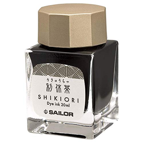 Sailor 13-1008-214 Fountain Pen, Bottle Ink, Four Seasons Weave, 16 Night Dream, Rikyu Tea