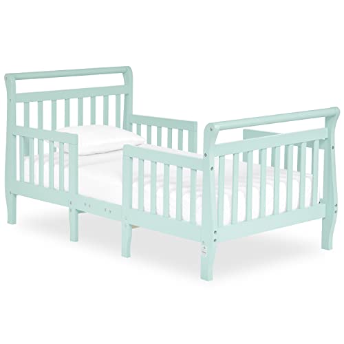 Dream On Me Emma 3-In-1 Convertible Toddler Bed In Mint, Converts To Two Chairs And-Table, Low To Floor Design, JPMA Certified, Non-Toxic Finishes, Safety Rails