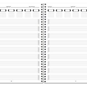 BookFactory Guitar Tablature Notebook/Guitar Music Tabs Journal - 120 Pages, Wire-O, 8 1/2 x 11 Tablature Format (JOU-120-7CW-A(Guitar-Tabs))