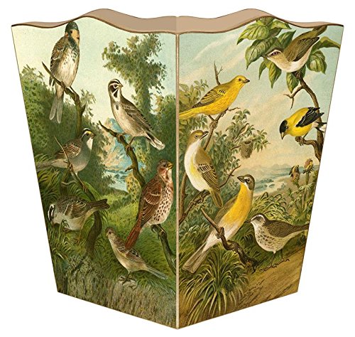 Marye-Kelley WB198 - Antique Bird Wastepaper Basket