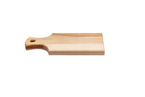 labell handle serving boards - small canadian maple hardwood cutting board for meats, vegetables, fruits, and cheeses - flat paddle chopping board perfect for charcuterie (5" x 10" x 0.75")