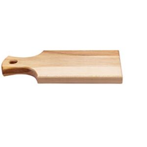 Labell Handle Serving Boards - Small Canadian Maple Hardwood Cutting Board for Meats, Vegetables, Fruits, and Cheeses - Flat Paddle Chopping Board Perfect for Charcuterie (5" x 10" x 0.75")