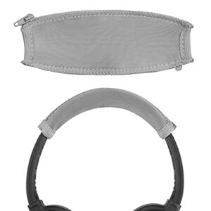 geekria headband cover compatible with bose qc 3, ae2, ae2i, ae2w, soundtrue around-ear headphones/headband protector/headband cover cushion pad repair part, easy diy installation. (grey)