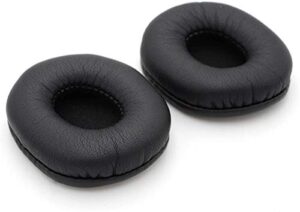 yunyiyi leather replacement ear pads foam earpads pillow cushions covers cups repair parts compatible with vxi blue parrot b350xt headset headphones black
