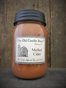 mulled cider 16 oz jar candle - made in the usa - blow out the light and turn on the candles!
