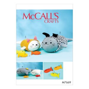 mccall patterns soft toys cat and dog outfits