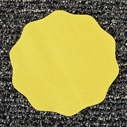 Really Good Stuff Carpet Mark-Its – Colorful 5” x 5” Carpet Spots – Keep Students Organized or in Groups – Six Bright Rainbow Colors – Durable with No-Slide Back, Sticks to Most Carpets, Set of 24