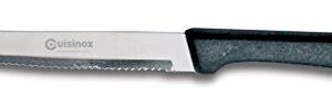 CUISINOX Steak Knife Set of 4 Black Polypropylene Handle, with Rounded Tip