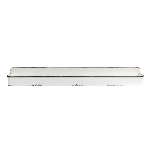 Creative Co-Op DA8541 White Wall Shelves, 2 Count