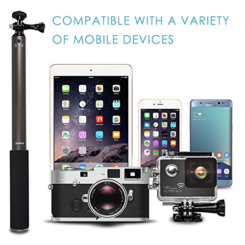 Bluetooth Selfie Stick with Tripod, Remote 59Inch MFW Extendable Monopod with Tripod Stand for iPhone 12/12PRO /11/11PRO/X/XS max/XR/XS/8/7/6/Plus,Tablet,Samsung S7/S8/S9,Android,GoPro Cameras