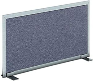 obex acoustical free standing screen, cubicle accessories desk privacy panel, office furniture partitions portable sound proof dividers, 24" x 30", twilight