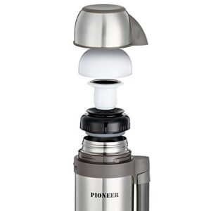 Pioneer Flasks Large Vacuum Flask, 1.8L, Gebürsteter Stahl