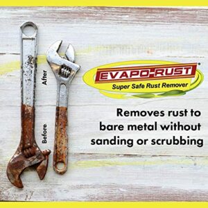 CRC Evapo-Rust Gel Rust Remover, 8 Fl Oz, Rust Remover for Vertical Surfaces, Eliminates Oxides from Aluminum, Cast Iron, and Steel