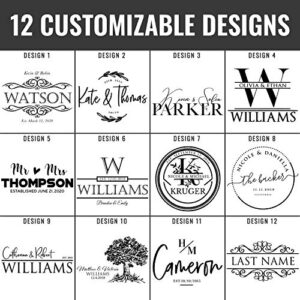 Personalized Cutting Board, Housewarming Gift | 9x6 |12 Designs & 2 Sizes, Wedding Gifts for Couple, Anniversary & Kitchen Sign - Bamboo Rectangular #G