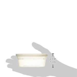 [48 Sets - 8 oz.] Plastic Containers with Lids - Slime Containers 8 oz - Small Containers with Lids