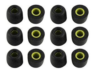 zotech 6 pair memory foam replacement earbuds, ear tips for jaybird bluebuds x, x2 & x3 sport headphones (medium)
