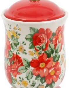 The Pioneer Woman Pioneer Vintage Floral Canister w/Acrylic Knob