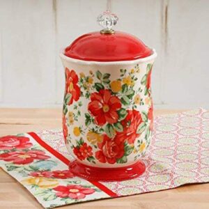 The Pioneer Woman Pioneer Vintage Floral Canister w/Acrylic Knob