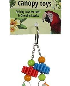 PVC Forager - Durable Fun Treat Foraging Cage Accessory Toy - for Sugar Gliders, Squirrels, Chinchillas, Prairie Dogs, Degus, Skunks, Marmosets, Monkeys, Parrots, Birds, Rats, Hamsters & Gerbils