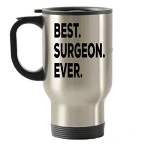 spreadpassion surgeon travel mug - best surgeon ever travel insulated tumblers- plastic orthopedic cardiac - funny gift idea - novelty gifts presents - christmas birthday for women or men