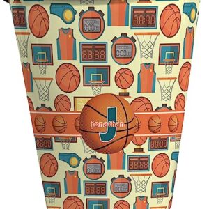 RNK Shops Basketball Waste Basket - Single Sided (Black) (Personalized)