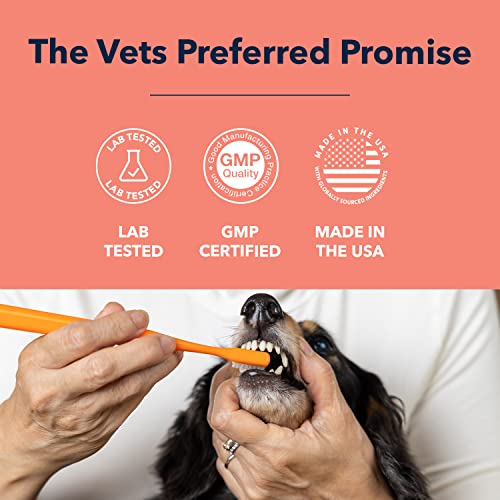 Vets Preferred Dog Enzymatic Toothpaste – Safe and Natural Dog Oral Care Toothpaste – Freshens Breath, Fights Plaque and Reduces Tatar – Tasty Peanut Butter Flavor – 3 Oz