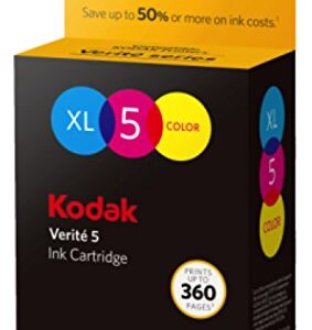 Kodak Verite 5 Replacement Inks (ALT1CA) XL Color Ink Jet Cartridge compatible with Kodak Verite Printers V50, V55, V55W Eco, V55 Plus, V60 Eco, V640 Eco, V64 Series, V65 Eco, V65 Plus