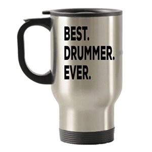 drummer gifts - drummer travel mug - best drummer ever travel insulated tumblers mug - gifts for drummers - music - for women men kids girls grandpa boyfriend teens - snare christian
