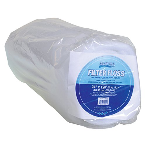 Seapora 4041 Filter Floss Aquarium Filter Pad, 20 sq. ft./24" x 120"