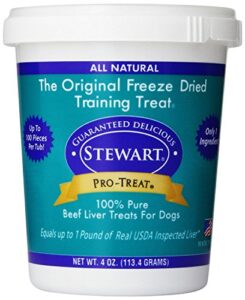stewart freeze dried beef liver dog treat 4 oz.