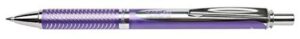 pentel bl407vv energel alloy rt retractable liquid gel pen.7mm, violet barrel, violet ink