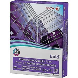 Xerox 3R13038 Bold Professional Quality Paper, 98 Bright, 8 1/2 X 11, White, 500 Sheets/Rm (Xer3r13038)