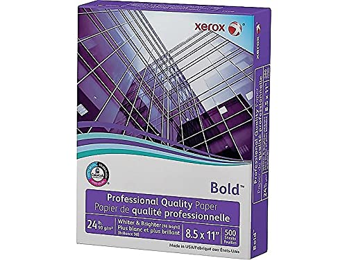 Xerox 3R13038 Bold Professional Quality Paper, 98 Bright, 8 1/2 X 11, White, 500 Sheets/Rm (Xer3r13038)