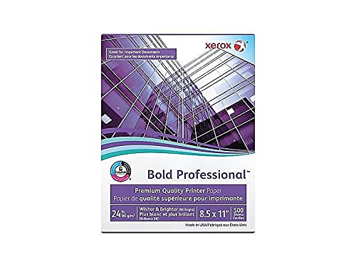 Xerox 3R13038 Bold Professional Quality Paper, 98 Bright, 8 1/2 X 11, White, 500 Sheets/Rm (Xer3r13038)