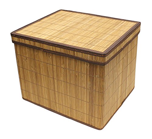 Seta Direct, Brown Natural Bamboo Storage Organization Box with Lid [1 Pack]