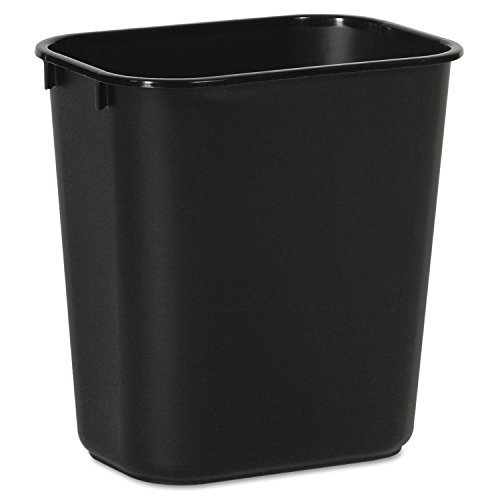 Boardwalk 14QTWBBLA Soft-Sided Wastebasket, 14qt, Plastic, Black